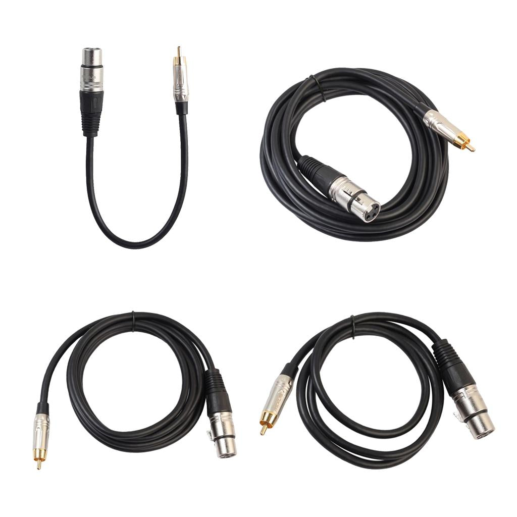 Audio Cable RCA Male to XLR Female Cord for Condenser Microphone 10 Meter