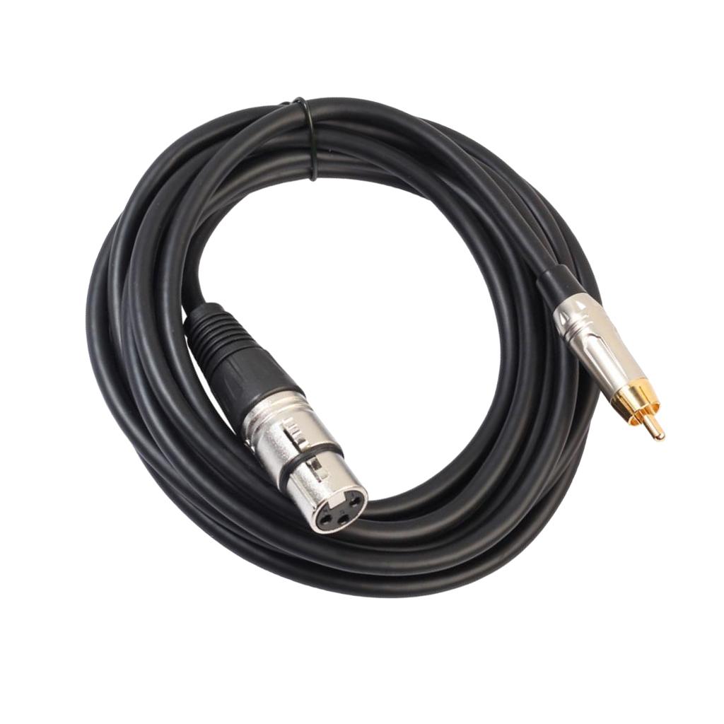 Audio Cable RCA Male to XLR Female Cord for Condenser Microphone 10 Meter