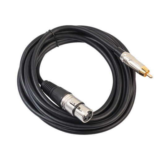 Audio Cable RCA Male to XLR Female Cord for Condenser Microphone 5 Meter