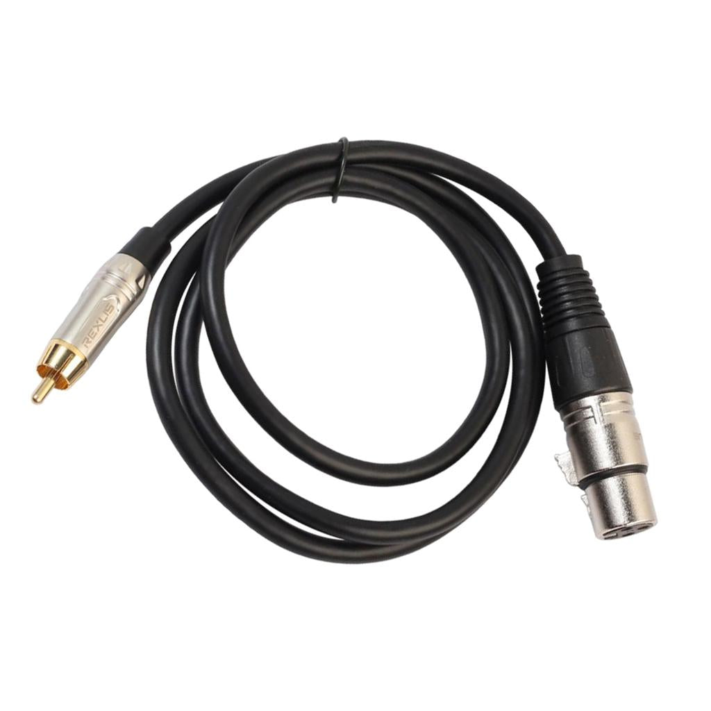 Audio Cable RCA Male to XLR Female Cord for Condenser Microphone 5 Meter