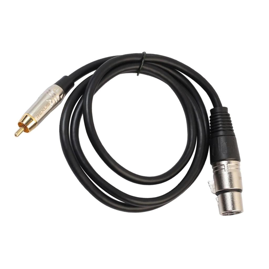 Audio Cable RCA Male to XLR Female Cord for Condenser Microphone 5 Meter