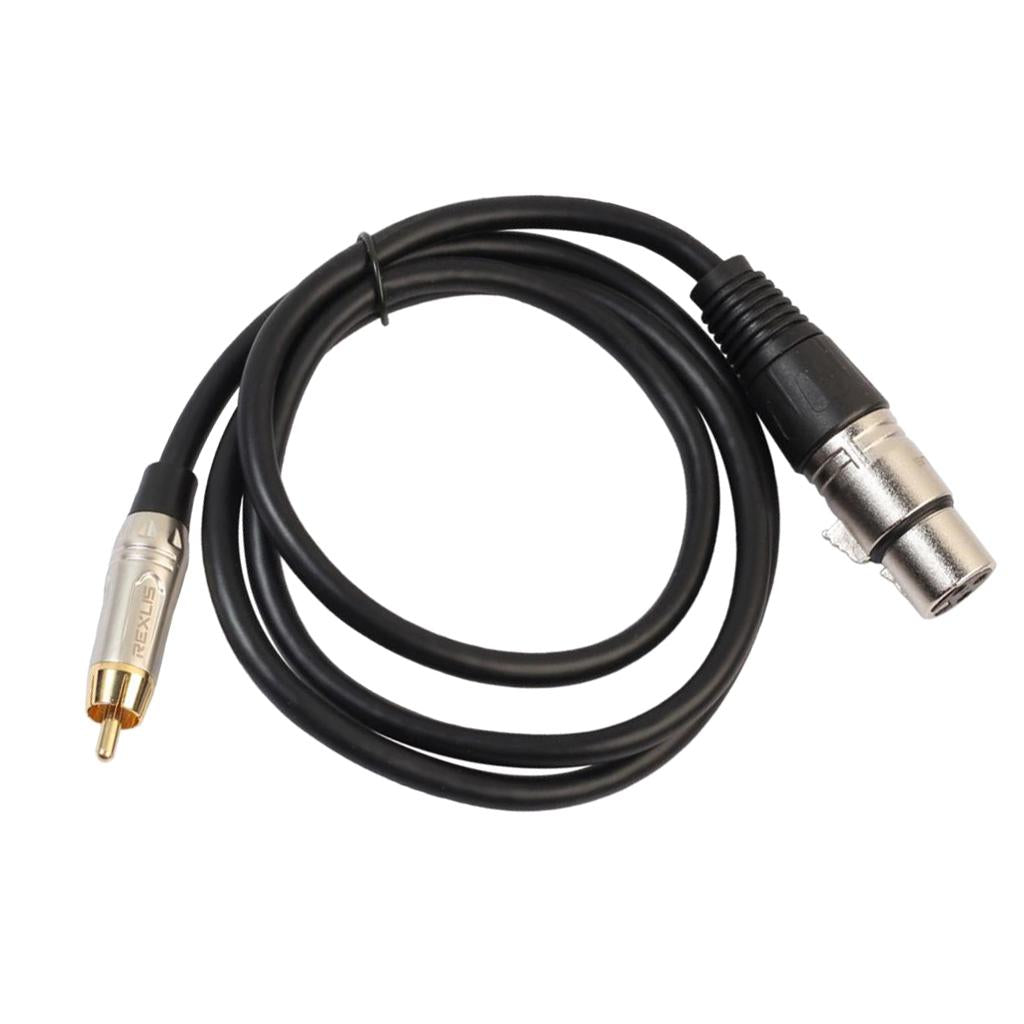 Audio Cable RCA Male to XLR Female Cord for Condenser Microphone 5 Meter