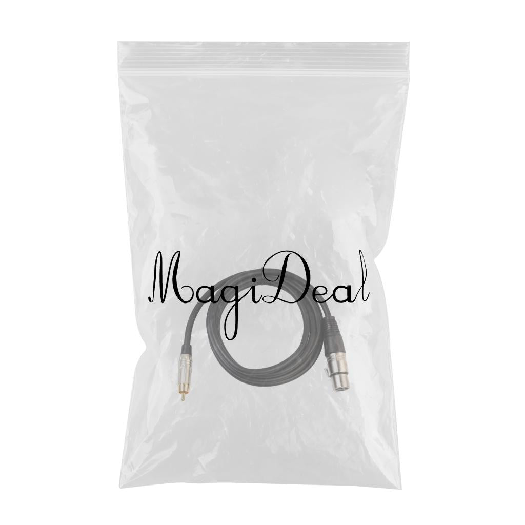 Audio Cable RCA Male to XLR Female Cord for Condenser Microphone 1.8 Meter