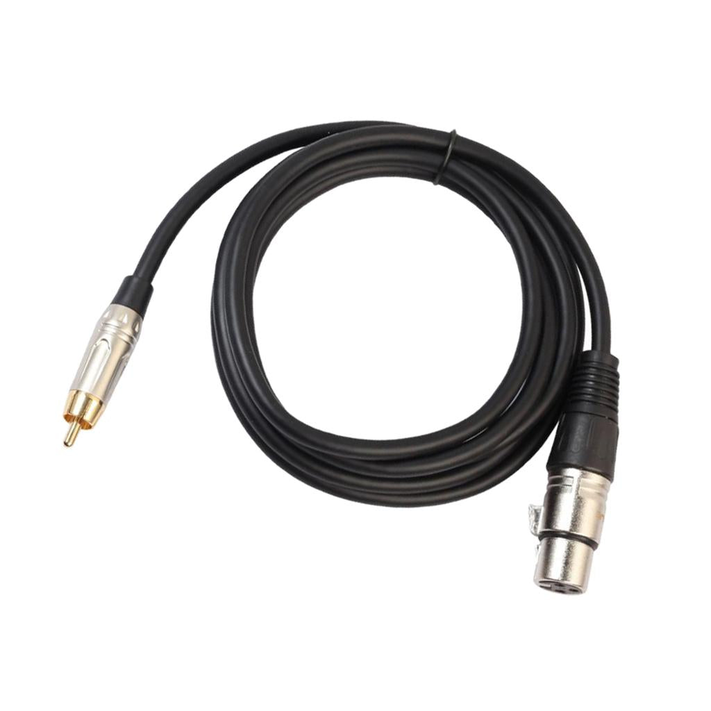 Audio Cable RCA Male to XLR Female Cord for Condenser Microphone 1.8 Meter