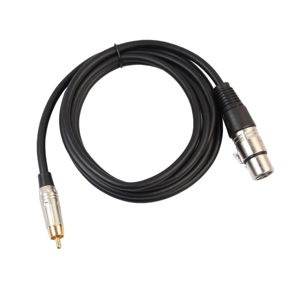 Audio Cable RCA Male to XLR Female Cord for Condenser Microphone 0.3 Meter