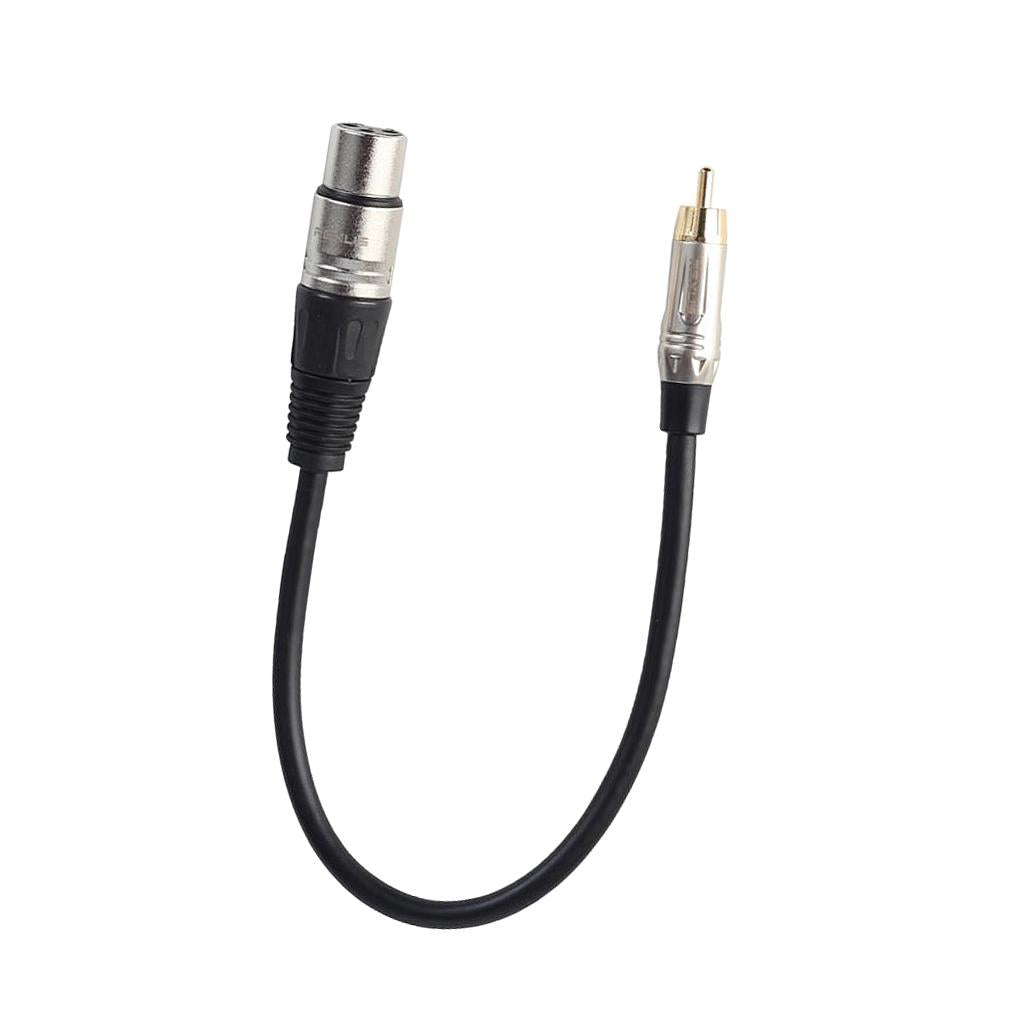 Audio Cable RCA Male to XLR Female Cord for Condenser Microphone 0.3 Meter