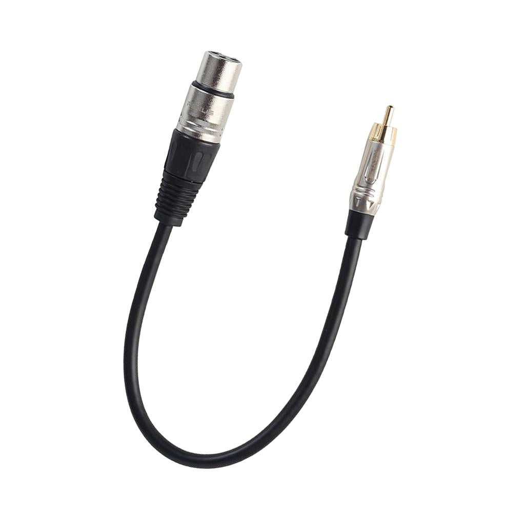Audio Cable RCA Male to XLR Female Cord for Condenser Microphone 0.3 Meter
