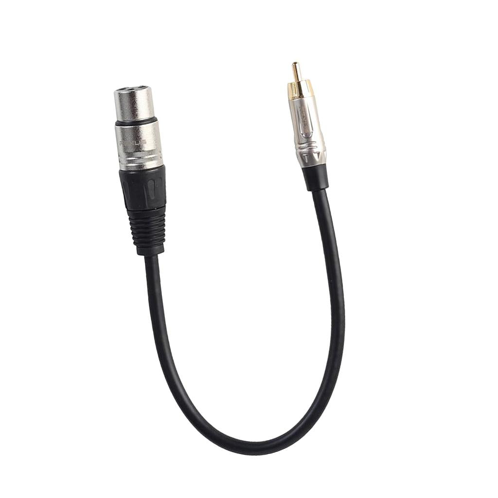 Audio Cable RCA Male to XLR Female Cord for Condenser Microphone 0.3 Meter