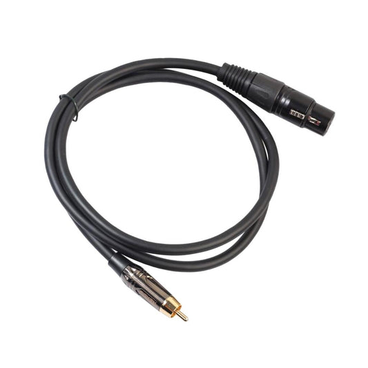 Audio Cable Rubber RCA Male to XLR Female Cord for Condenser Microphone