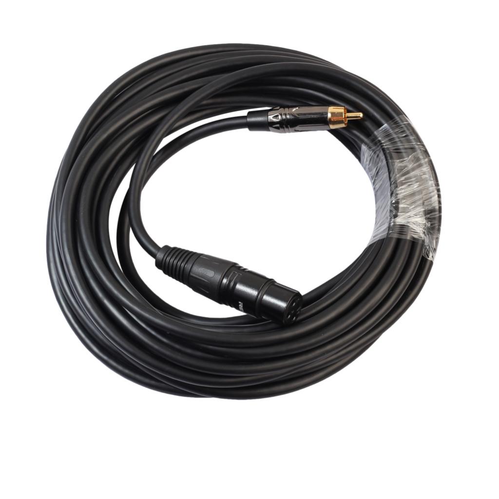 Audio Cable Rubber RCA Male to XLR Female Cord for Condenser Microphone