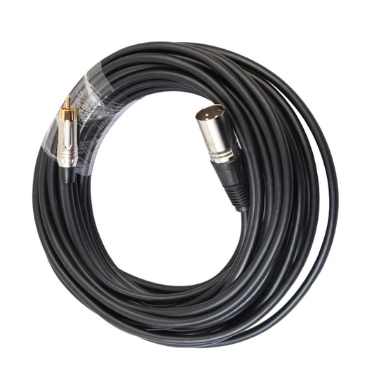 RCA Male to XLR Male Audio Mic Cable Patch Microphone Cord Parts 10 Meter