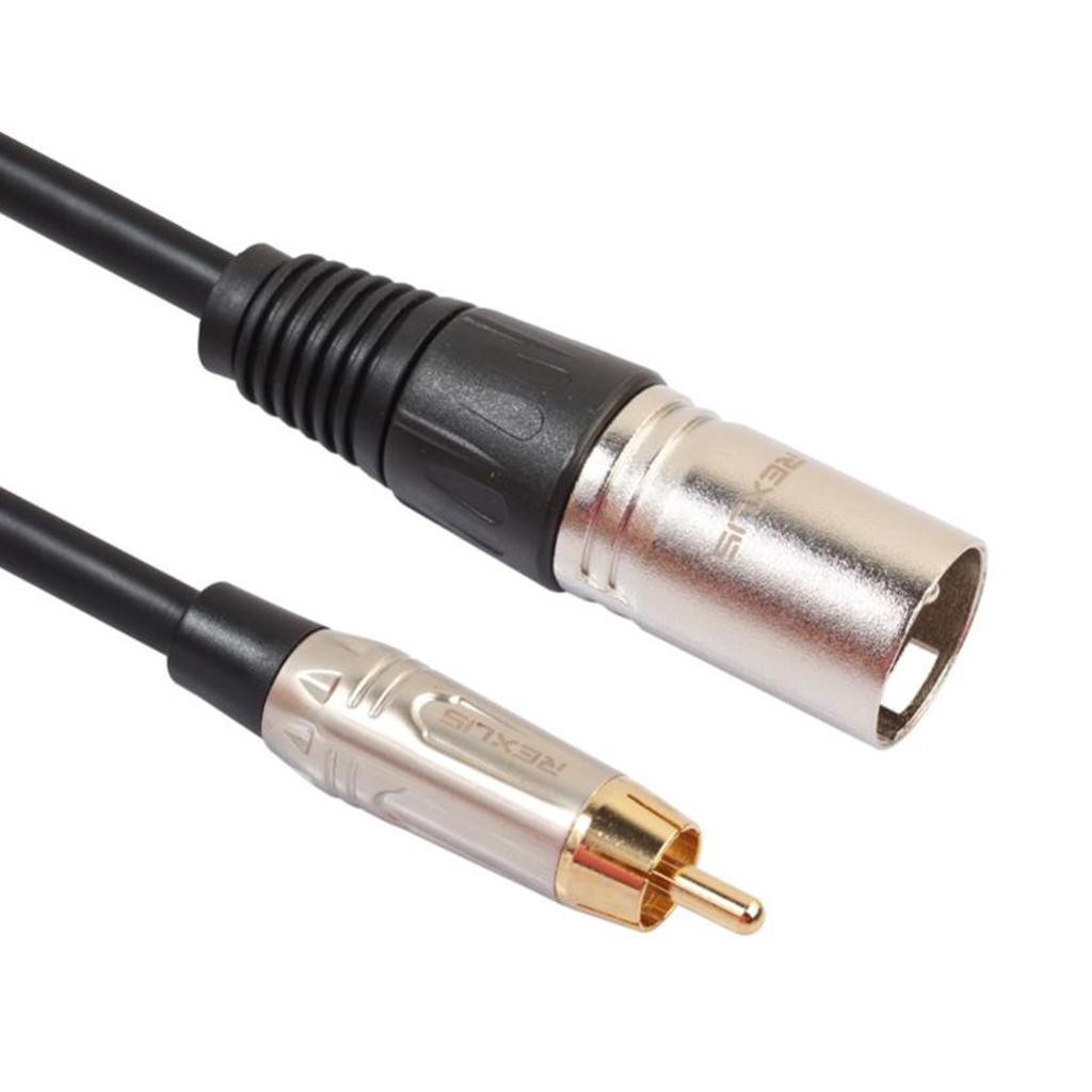RCA Male to XLR Male Audio Mic Cable Patch Microphone Cord Parts 10 Meter