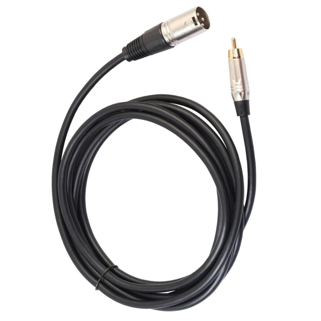 RCA Male to XLR Male Audio Mic Cable Patch Microphone Cord Parts 5 Meter