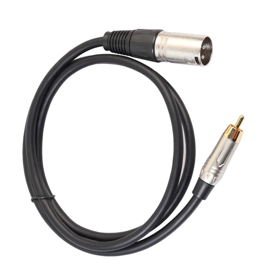 RCA Male to XLR Male Audio Mic Cable Patch Microphone Cord Parts 1.8 Meter