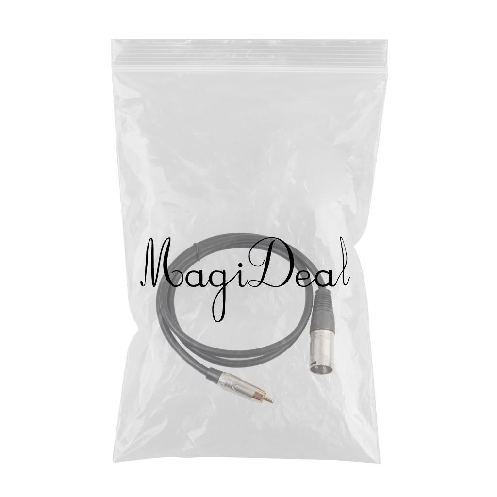 RCA Male to XLR Male Audio Mic Cable Patch Microphone Cord Parts 1.8 Meter