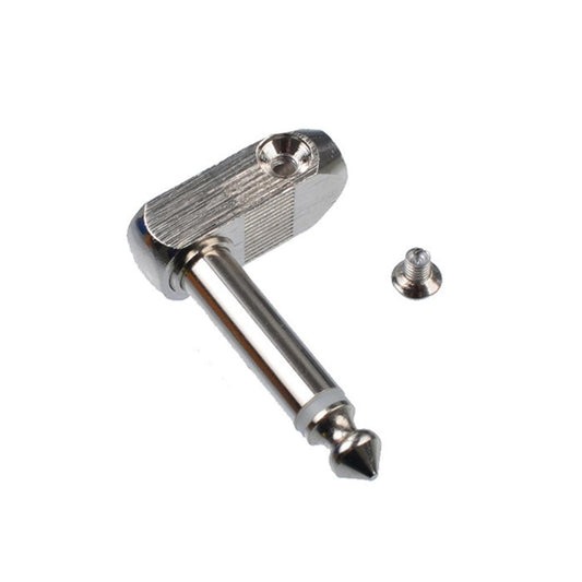 6.35mm Audio Plug Mono Male Plug Right Angle Plug for Speakers/Cable