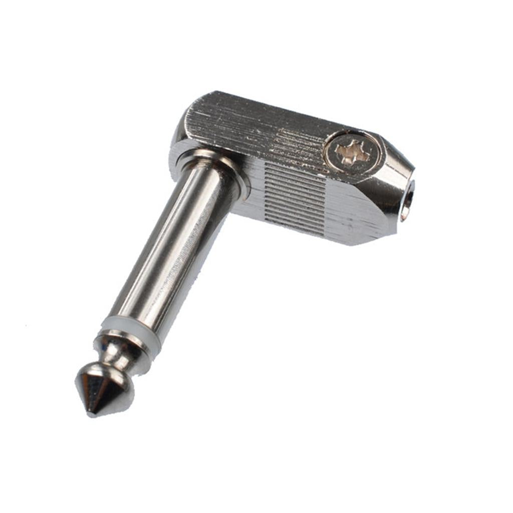 6.35mm Audio Plug Mono Male Plug Right Angle Plug for Speakers/Cable