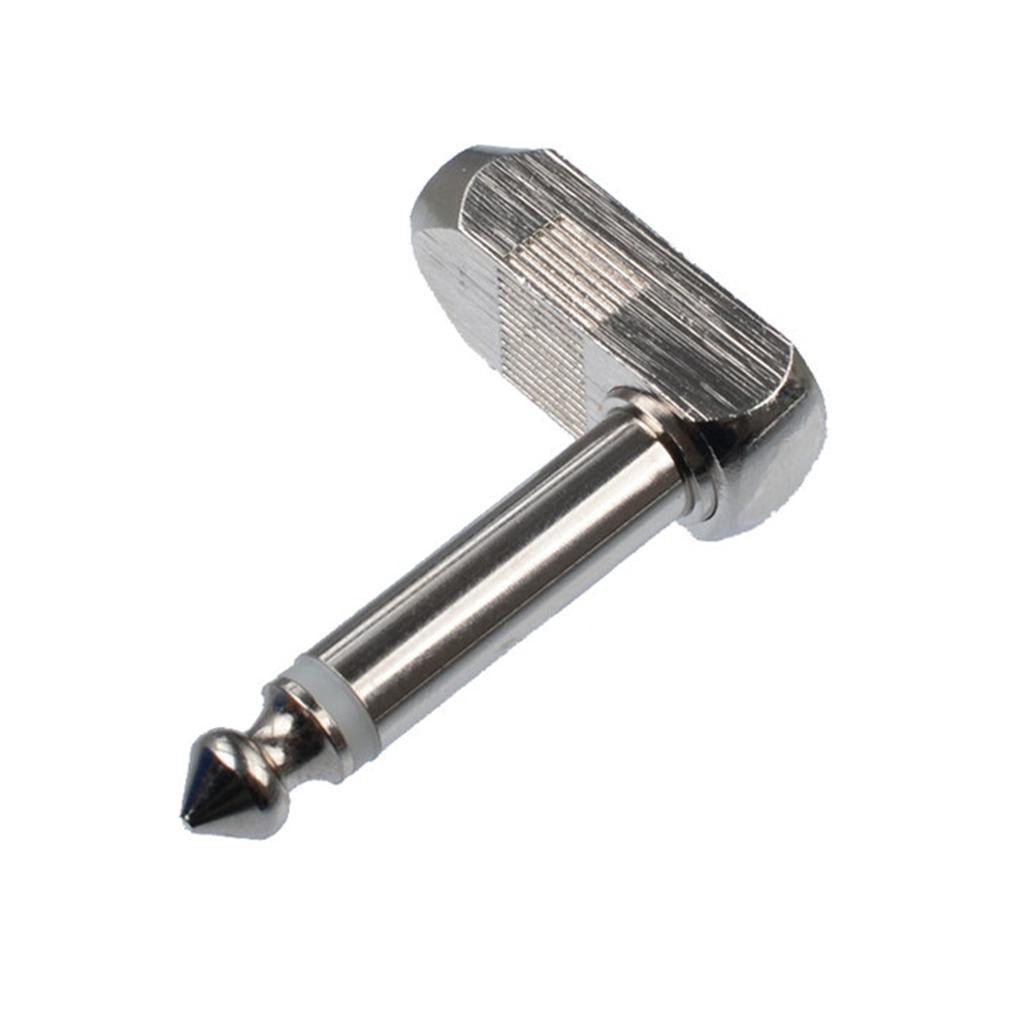 6.35mm Audio Plug Mono Male Plug Right Angle Plug for Speakers/Cable