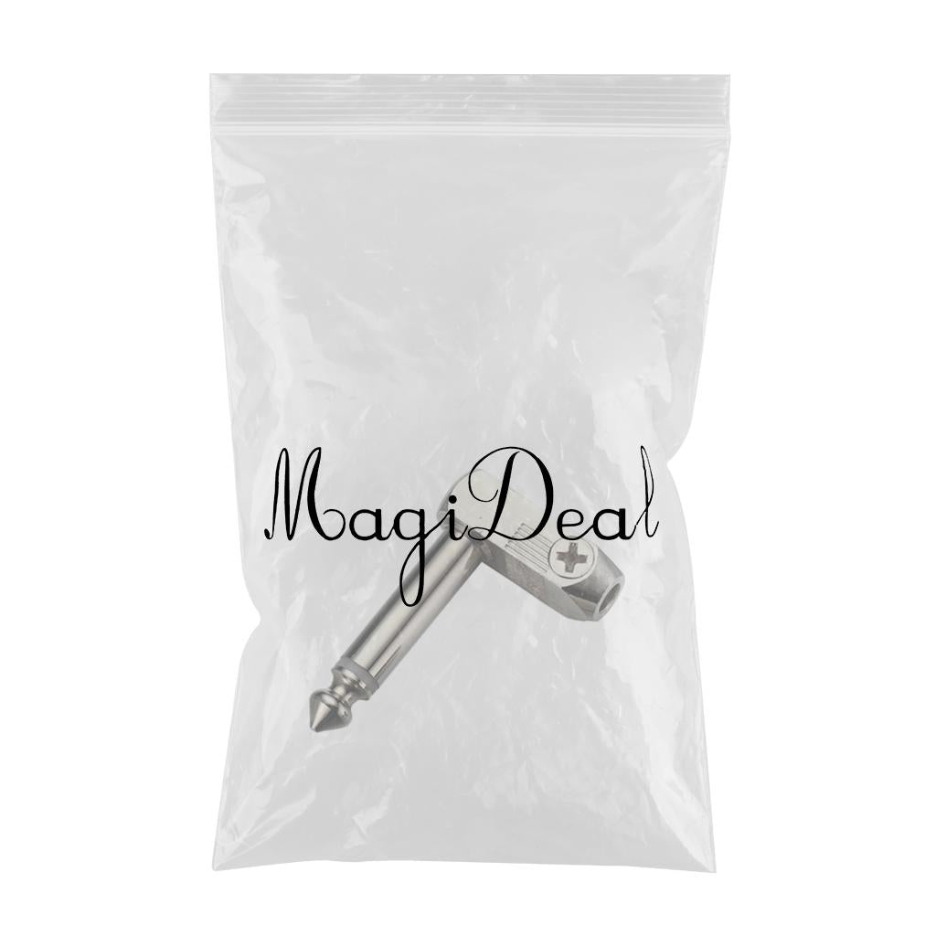 6.35mm Audio Plug Mono Male Plug Right Angle Plug for Speakers/Cable