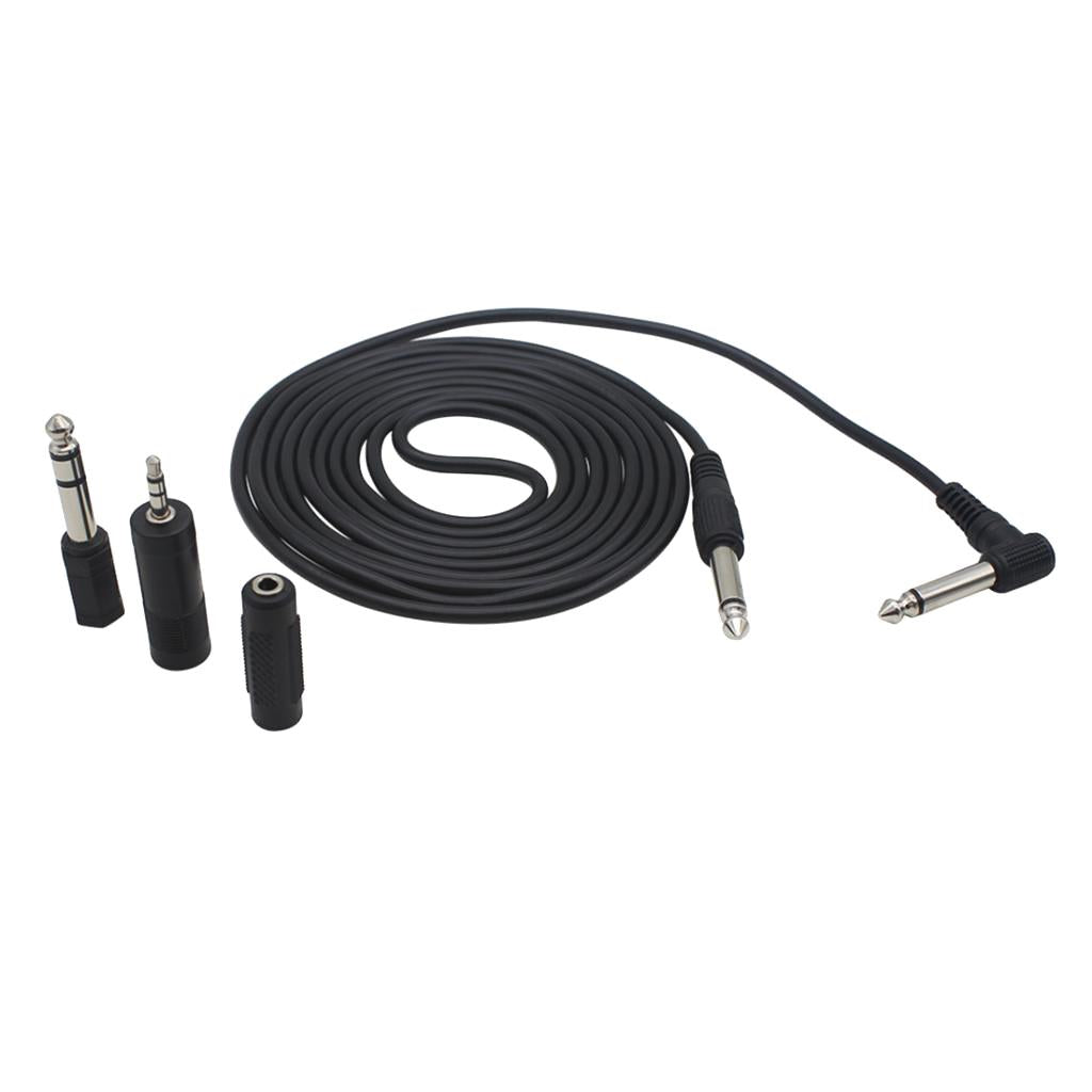 6.35mm Right Anlge to 6.35mm Straight Instrument Guitar Cable for Guitar Amplifier