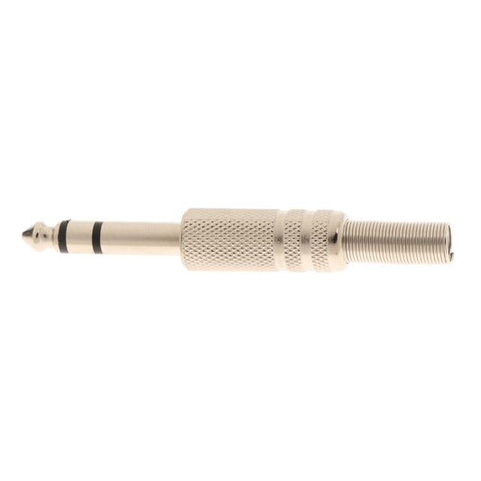 6.5mm Adapter Plug Stereo Audio Plug Nickel Plated Audio Cable Plug