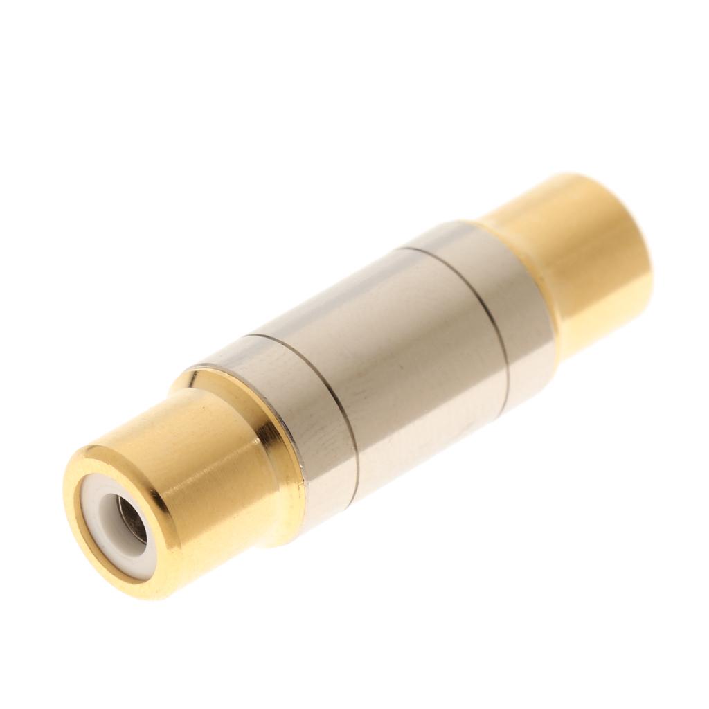 RCA Female to Female Plug Adapter Connector for VCD DVD Audio Adapter