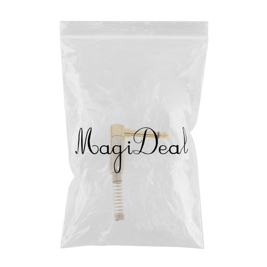 6.35 Mono Audio Plug 90 Degrees Copper Microphone Conversion Plug for MIC
