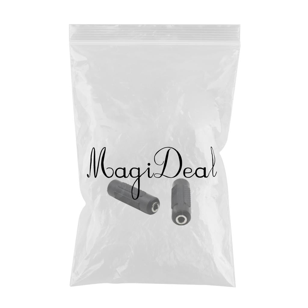 2 Pieces 3.5mm Female to 3.5mm Female Audio Adapter Converter for Musical