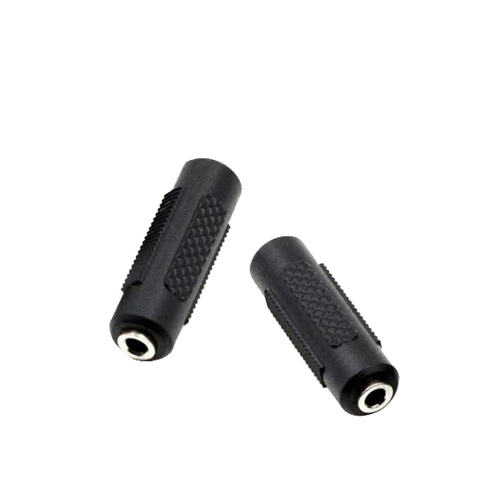 2 Pieces 3.5mm Female to 3.5mm Female Audio Adapter Converter for Musical