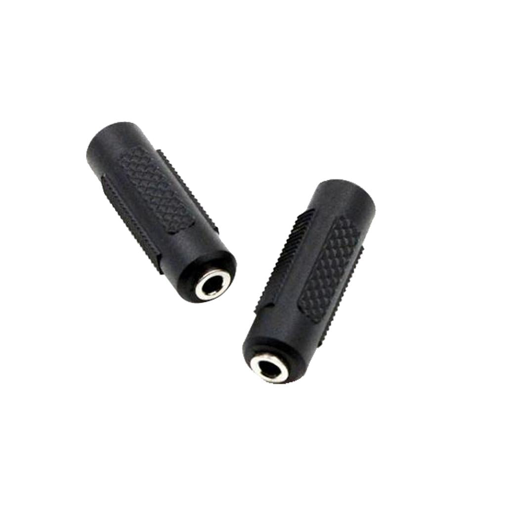 2 Pieces 3.5mm Female to 3.5mm Female Audio Adapter Converter for Musical