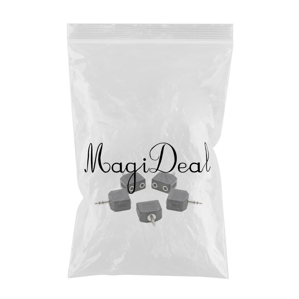 5 Pieces F-41 Audio Output Connector 3.5mm to 3.5mm Audio Jack Plug