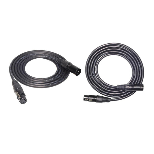XLR Microphone Cable Mic Aduio Cord 3pin male to 5pin female