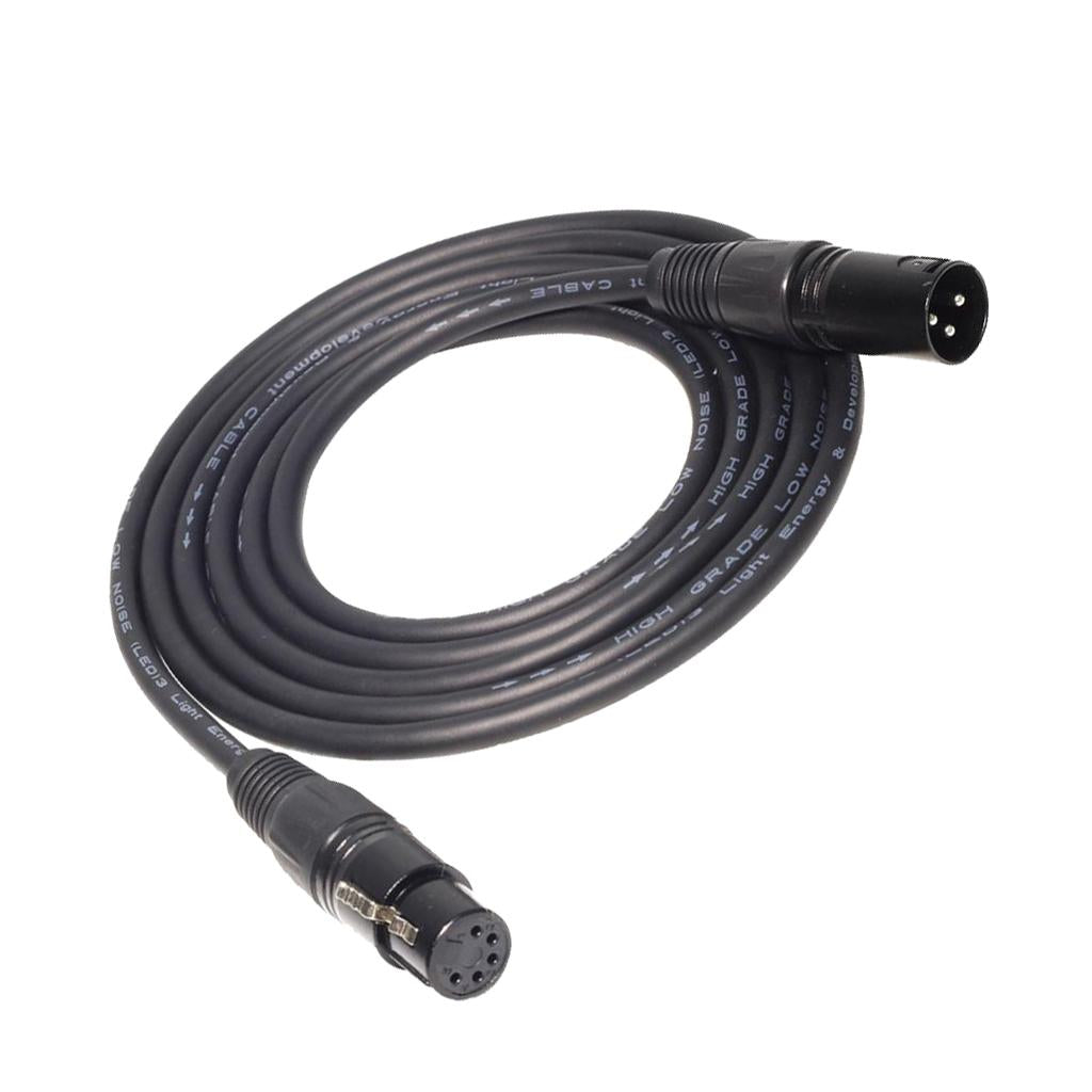 XLR Microphone Cable Mic Aduio Cord 3pin male to 5pin female