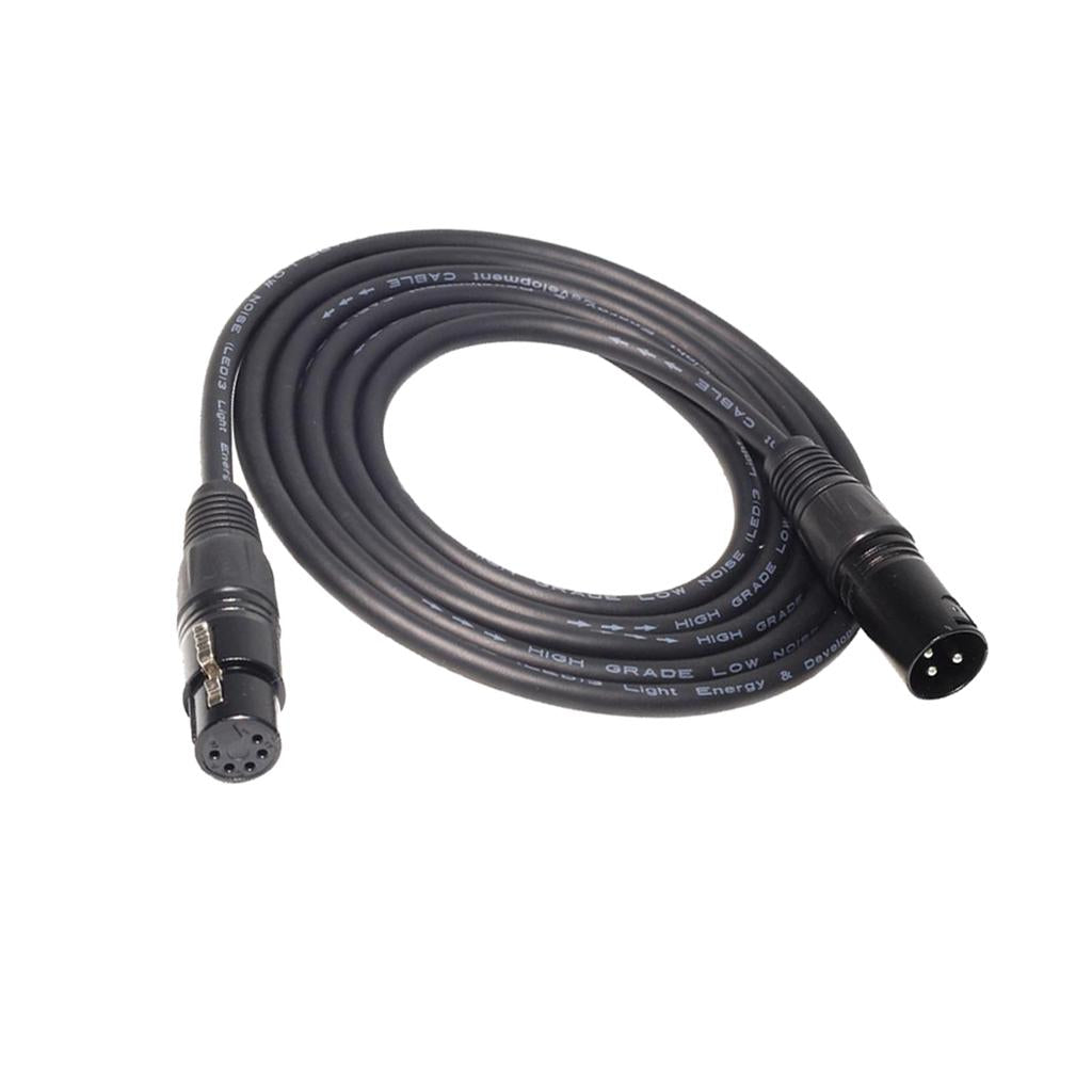 XLR Microphone Cable Mic Aduio Cord 3pin male to 5pin female