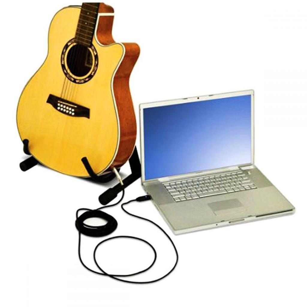 1pc USB to XLR Guitar Cable for Guitar Computer Recording Link 300cm