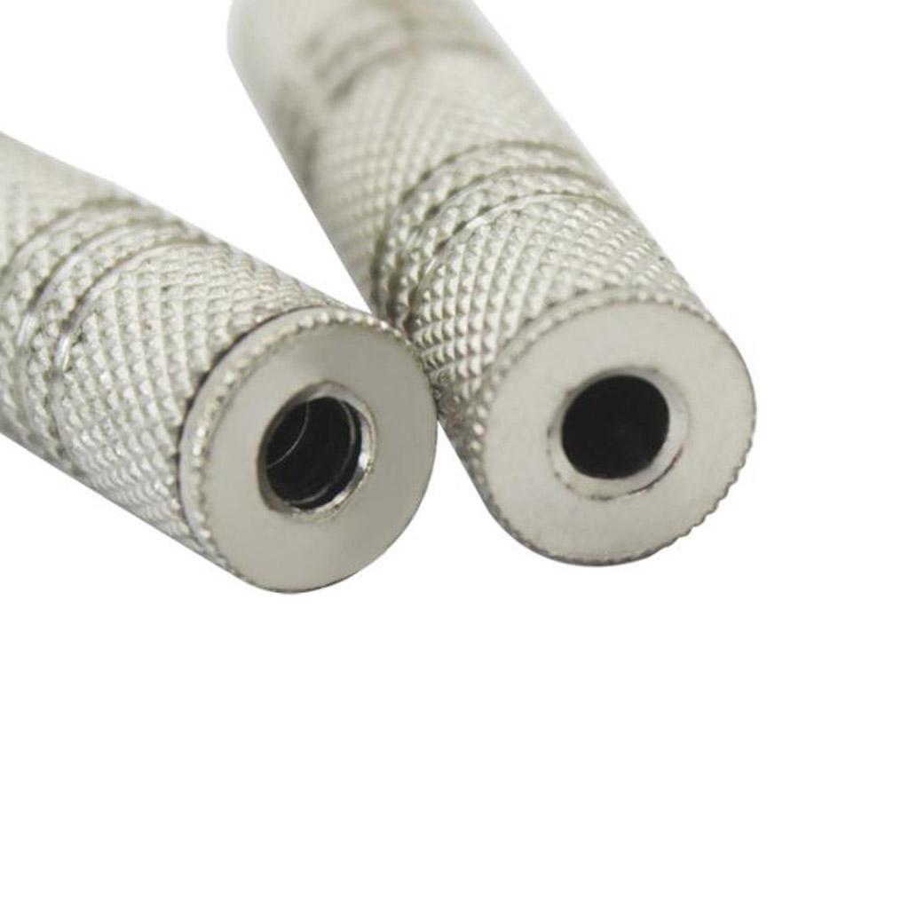 2 Pieces Microphone Connector Mic Adapter Audio Plug