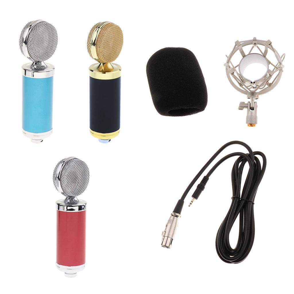3.5mm Plug Play Condenser Microphone  Red