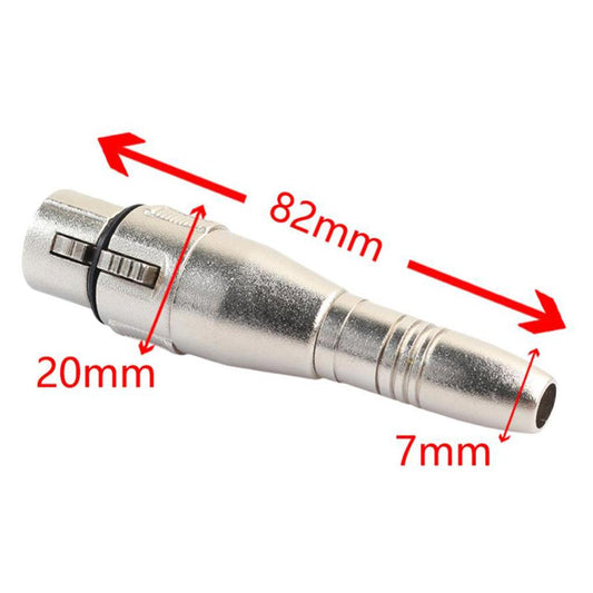 6.35mm 1/4" Mono XLR Female to Female Jack Plug Audio Adapter Converter