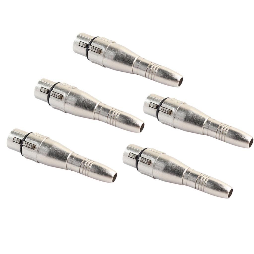 6.35mm 1/4" Mono XLR Female to Female Jack Plug Audio Adapter Converter