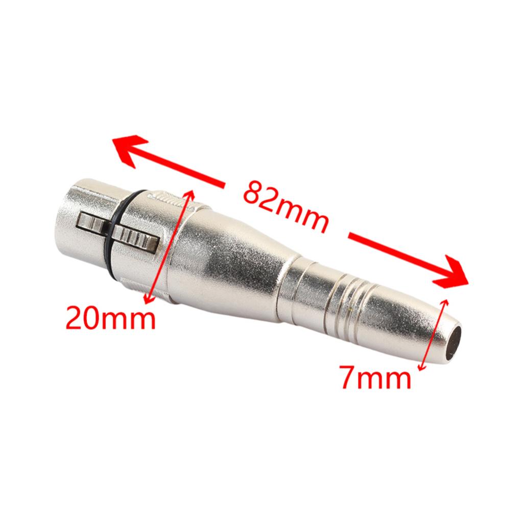 6.35mm 1/4" Mono XLR Female to Female Jack Plug Audio Adapter Converter