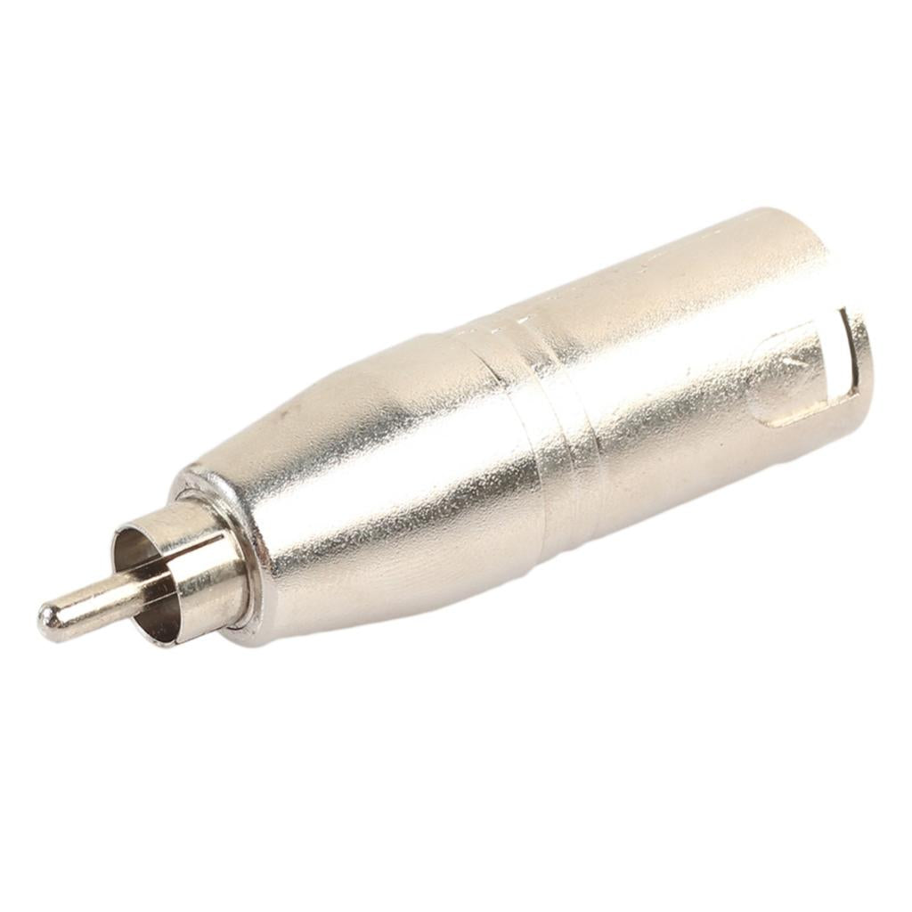 XLR 3Pin Male to RCA Male Audio Adapter Converter Connector for Microphone