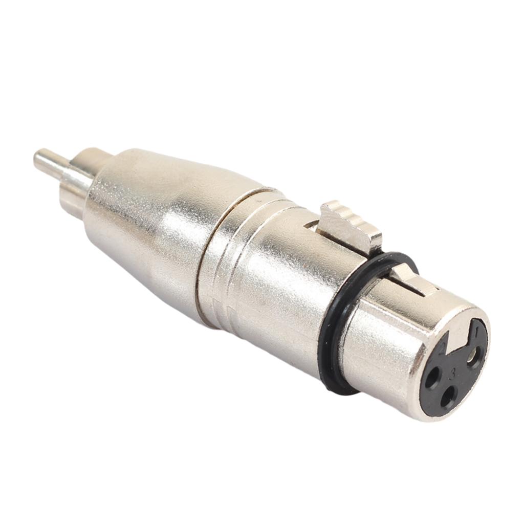 XLR 3Pin Female to RCA Male Audio Adapter Converter Connector for Microphone