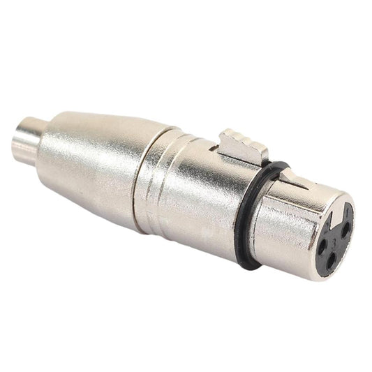 3Pin XLR Female to RCA Female Plug Audio Adapter Microphone Adapter