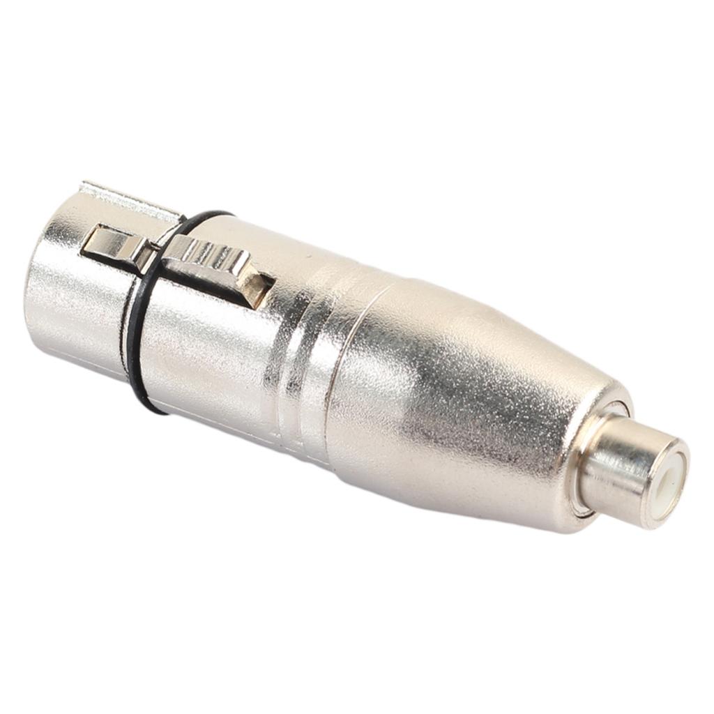 3Pin XLR Female to RCA Female Plug Audio Adapter Microphone Adapter