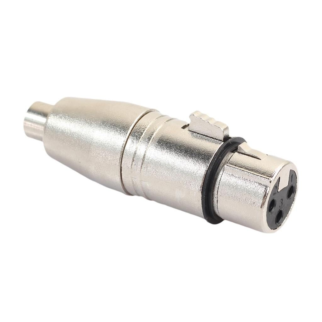 3Pin XLR Female to RCA Female Plug Audio Adapter Microphone Adapter