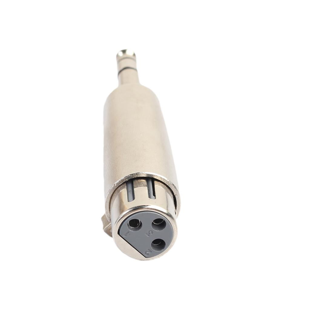 Zinc Alloy 6.35mm Stereo Male to XLR Female Audio Adapter Converter