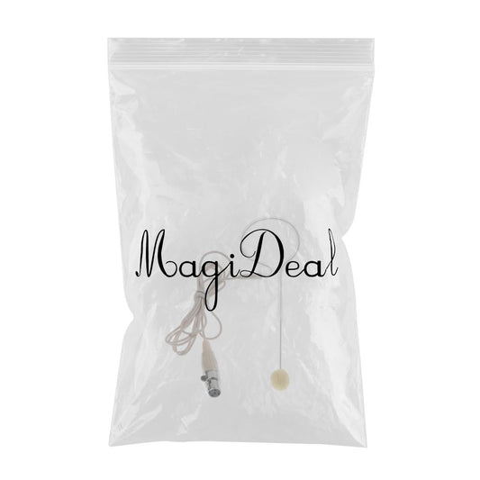 1 Piece Single Ear Hook Mono Microphone for Meeting Course 4 Pin XLR