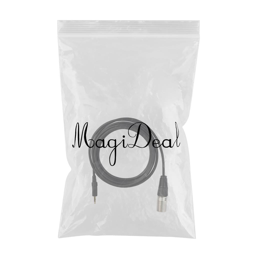 300cm 3.5mm Male to XLR Male Microphone Audio Cable Mic Cord for PC Laptop