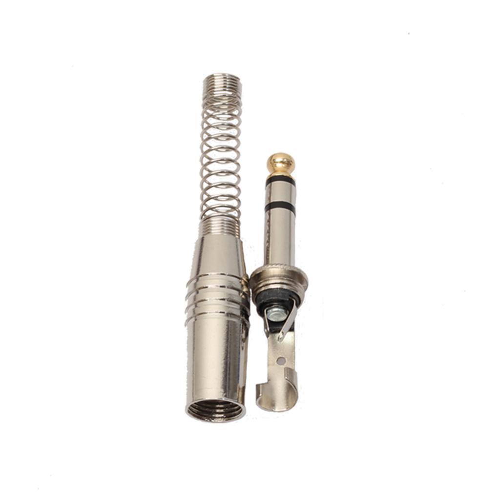 6.35mm Jack Plug Stereo Audio Adapter Converter for Audio Guitar Mic Cable