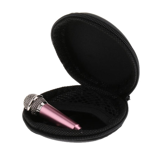 3.5mm Wired Mini Microphone Handheld Mic with Storage Box Case